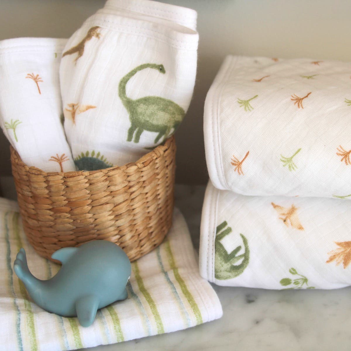 Aden Anais Essentials Cotton Muslin Washcloths, 3pk (7 designs) - Pupsik Singapore