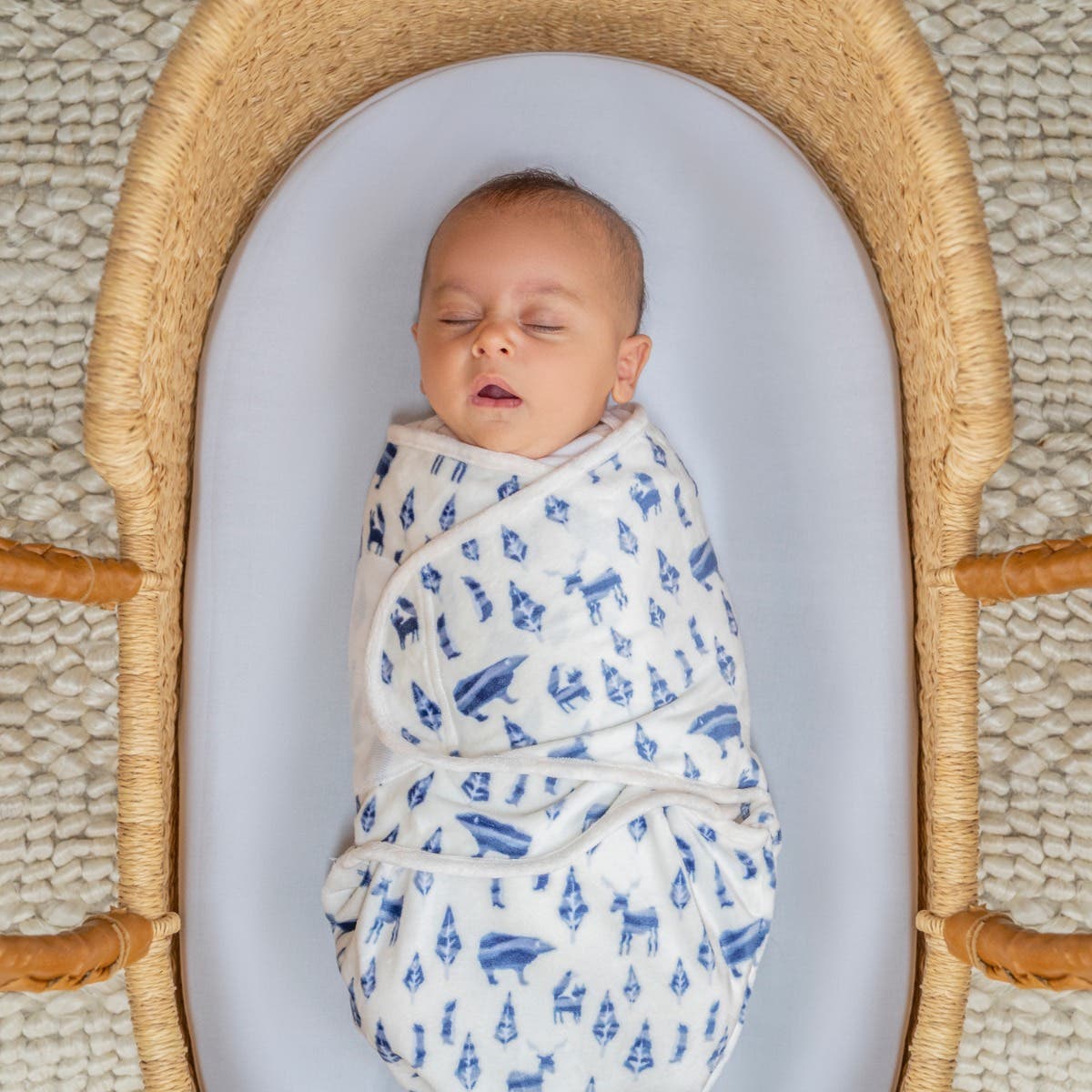 Aden Anais Essentials Minky Swaddle Wrap  (3pk) , 0-3 months (4 Designs)