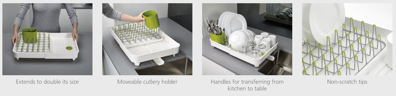Joseph Joseph Extend Expandable Dish Rack (3 Colors) - Pupsik Singapore