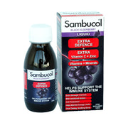 [4-pack] Sambucol Extra Defence Liquid for 12Y+, 120ml - Exp 07/26