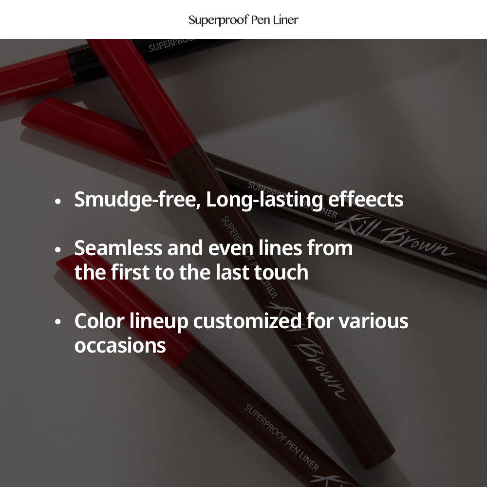 CLIO Superproof Pen Liner - Kill Black/Brown (3 Colors)