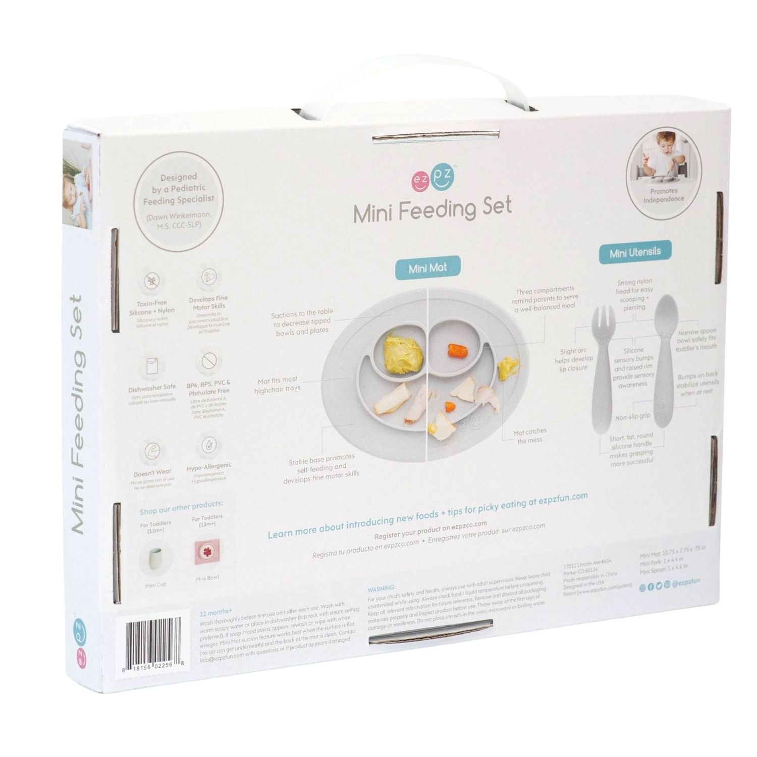EzPz Mini Feeding Set (7 Colours) - Pupsik Singapore