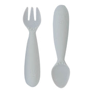 EzPz Mini Utensils for Baby - Grey