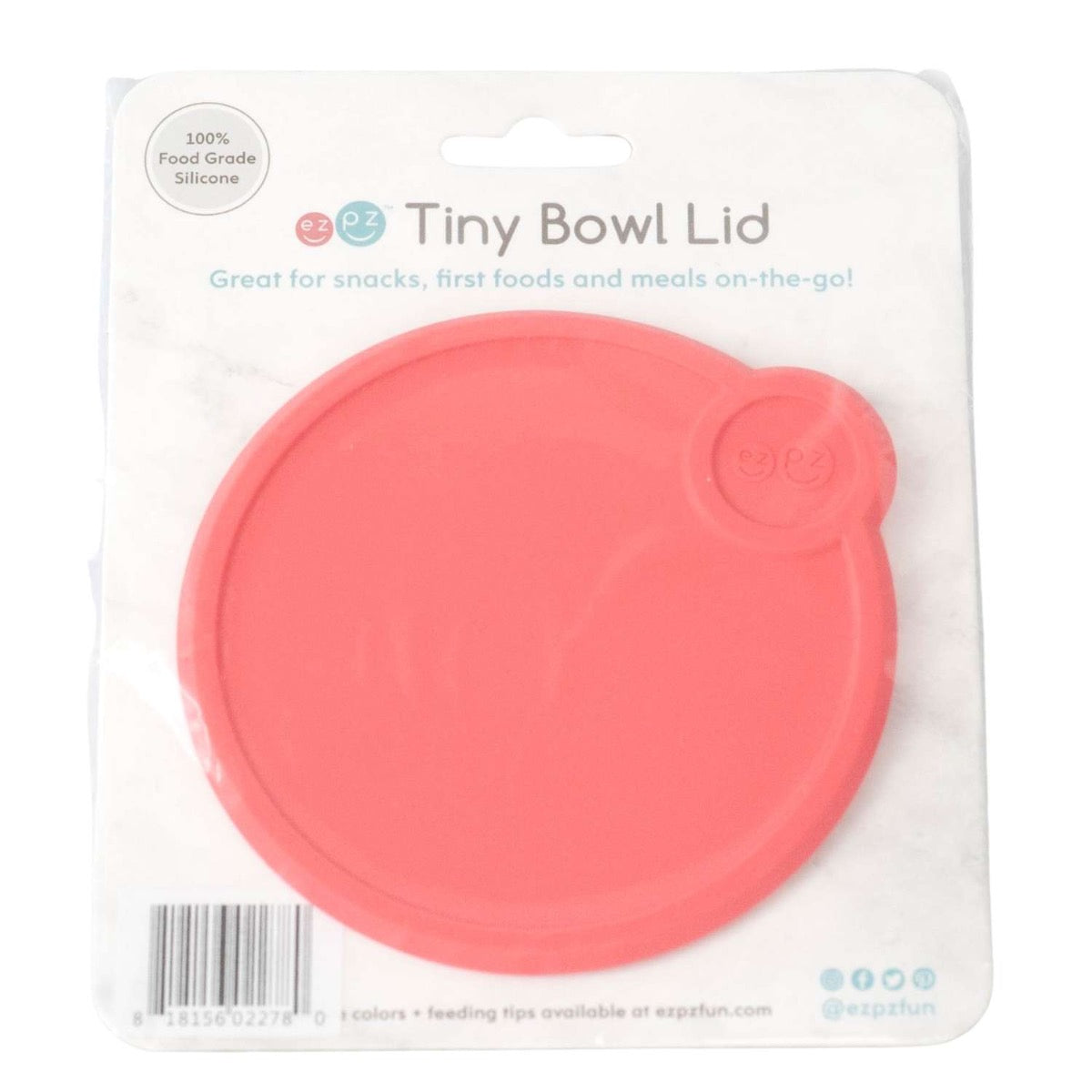 EzPz Tiny Bowl Lid (6 Colours) - Pupsik Singapore