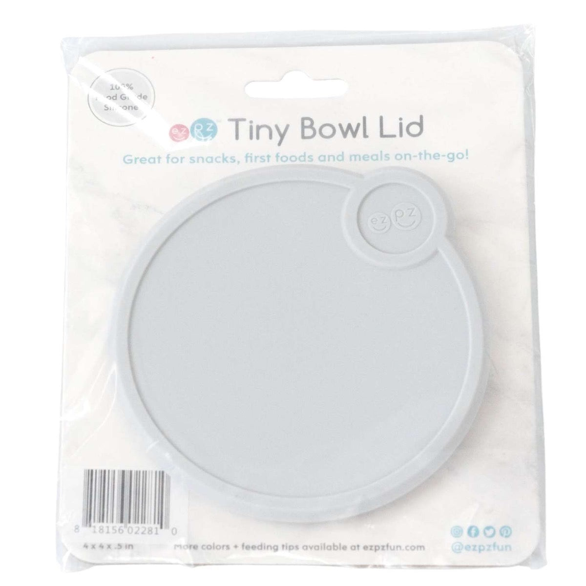 EzPz Tiny Bowl Lid (6 Colours) - Pupsik Singapore