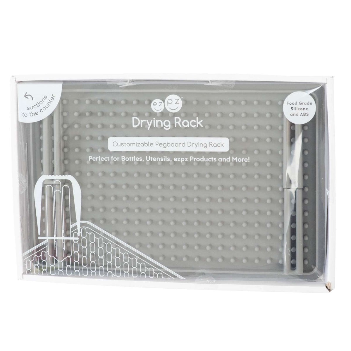 EzPz Bottle Drying Rack - Gray
