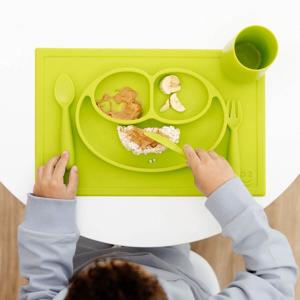 EzPz Happy Utensils (7 Colours) - Pupsik Singapore