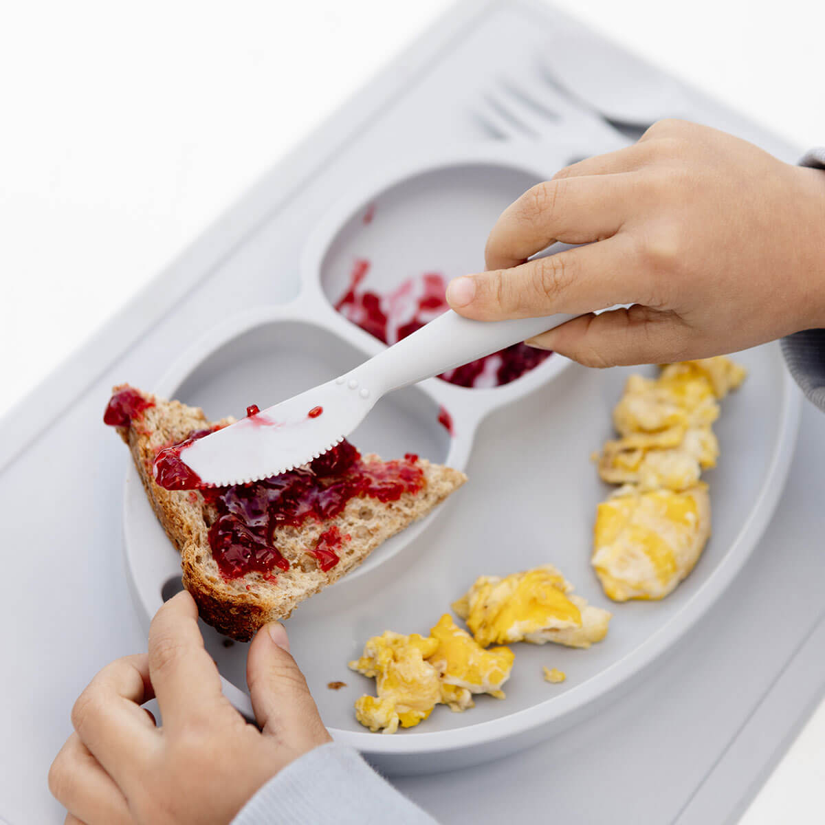EzPz Happy Utensils (7 Colours) - Pupsik Singapore