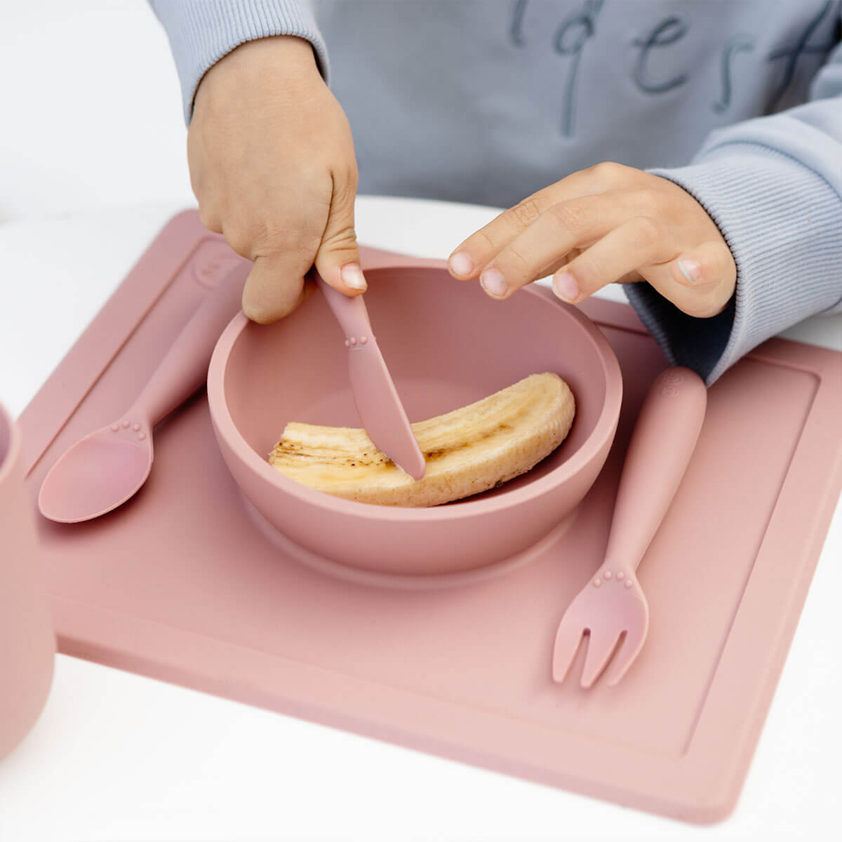 EzPz Happy Utensils (7 Colours) - Pupsik Singapore