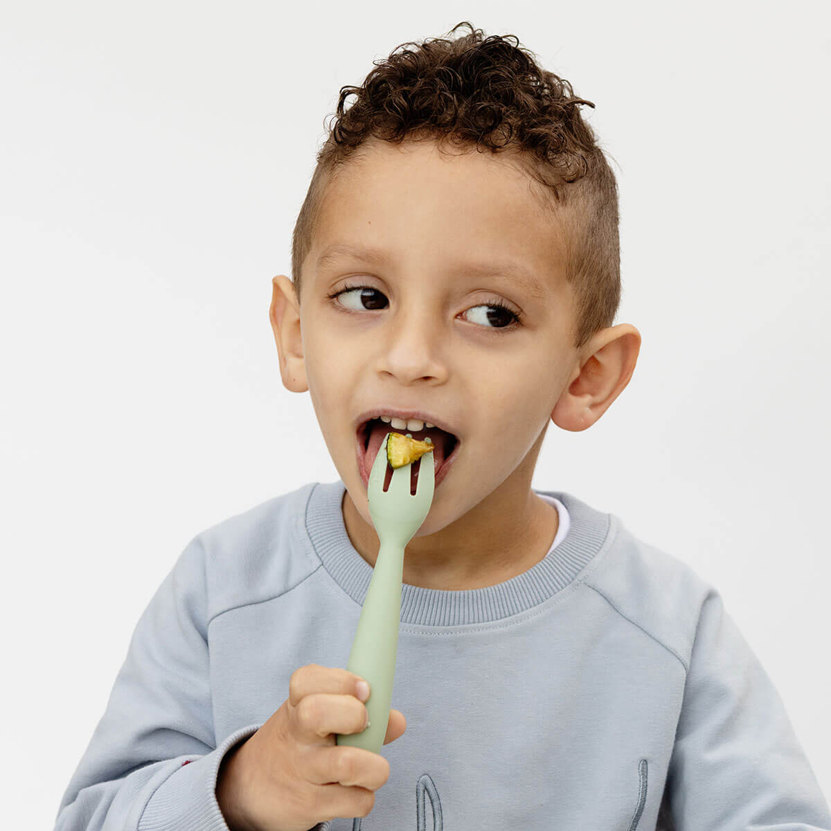 EzPz Happy Utensils (7 Colours) - Pupsik Singapore