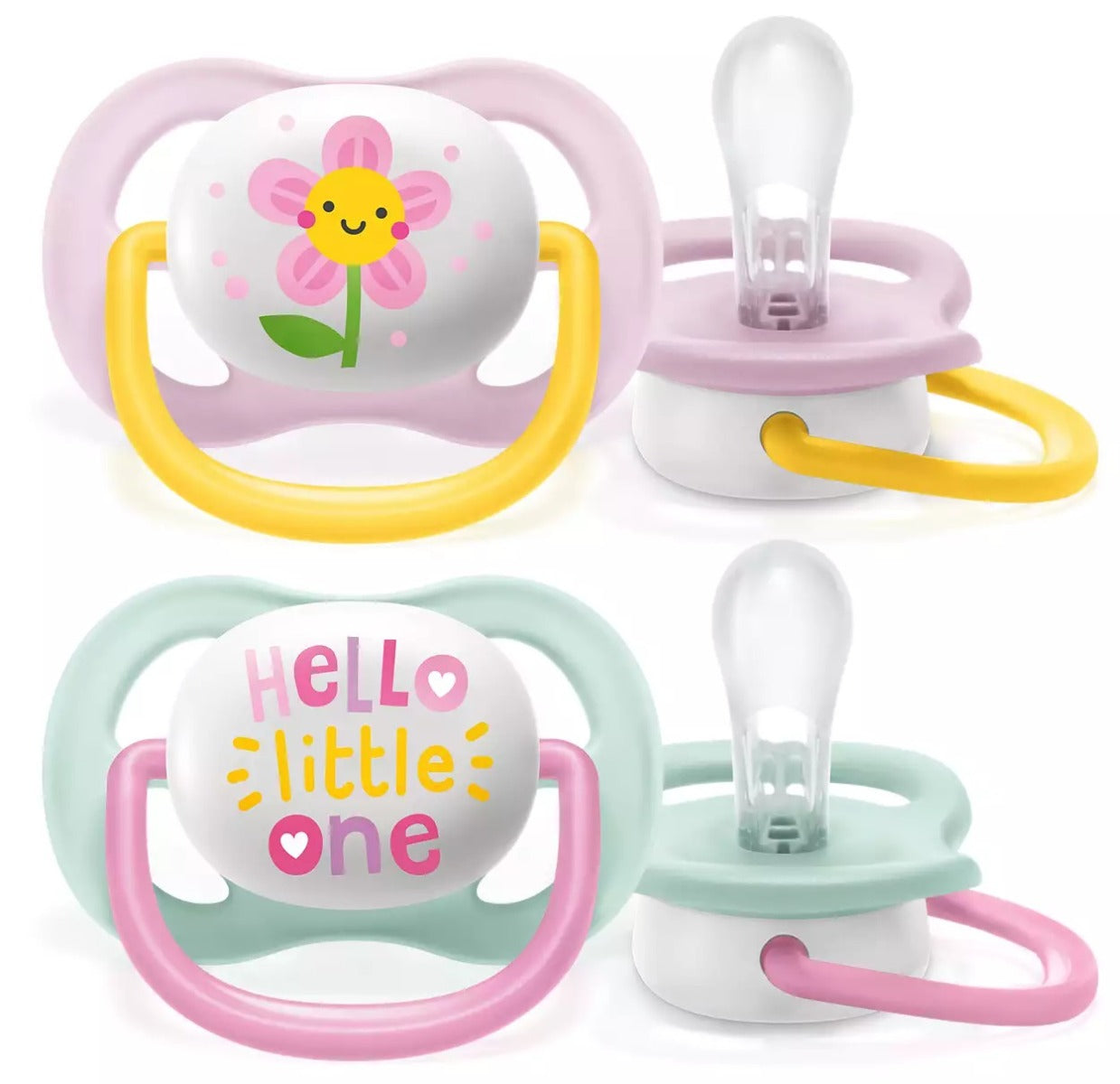 Philips Avent Ultra Air Pacifier, 2pk - 0-6M (8 Designs) - Pupsik Singapore