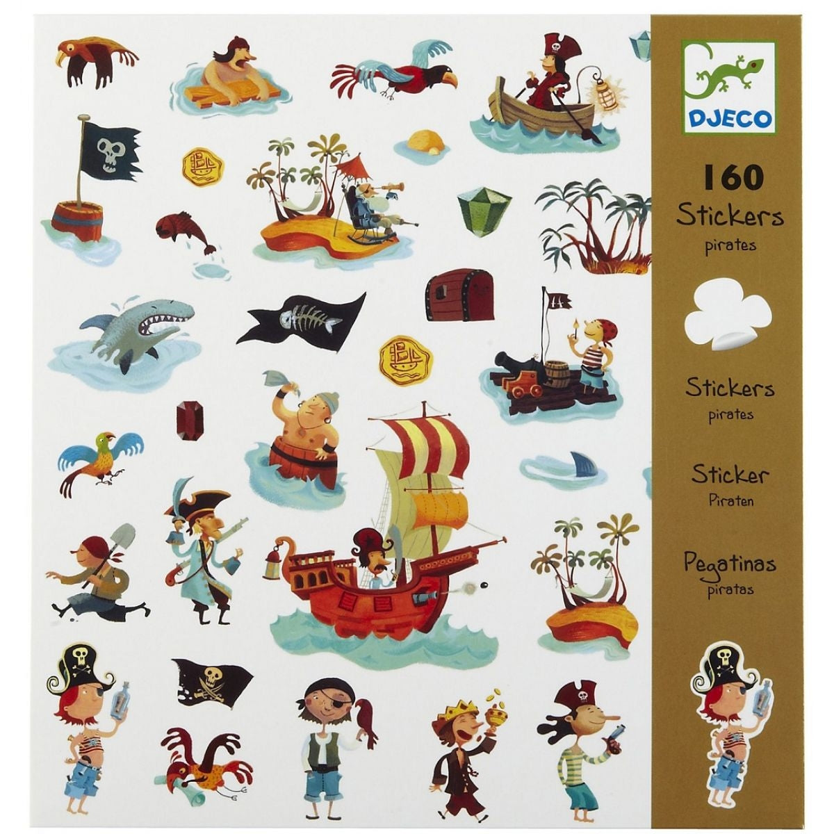 Djeco Pirates Sticker Set