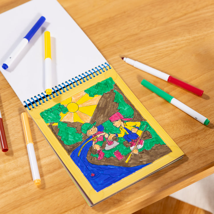 Melissa & Doug On the Go Color by Number Board with Markers (2 Themes)