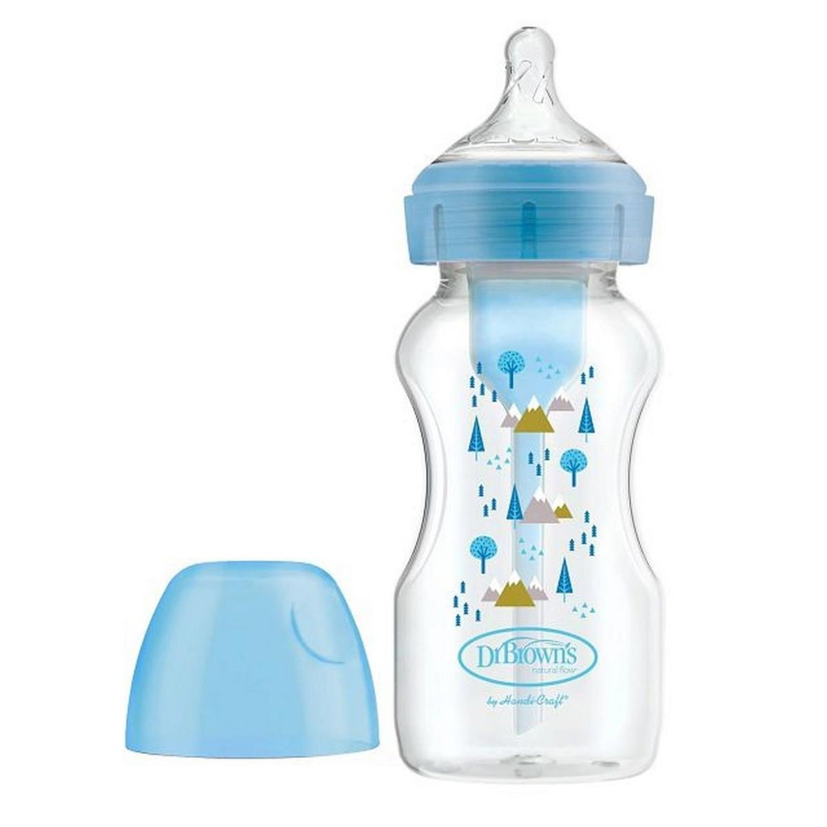Dr. Brown's Options+ Wide-Neck PP Baby Bottles, 9oz/270ml (13 Types) | 1/2/3pk - Various Designs