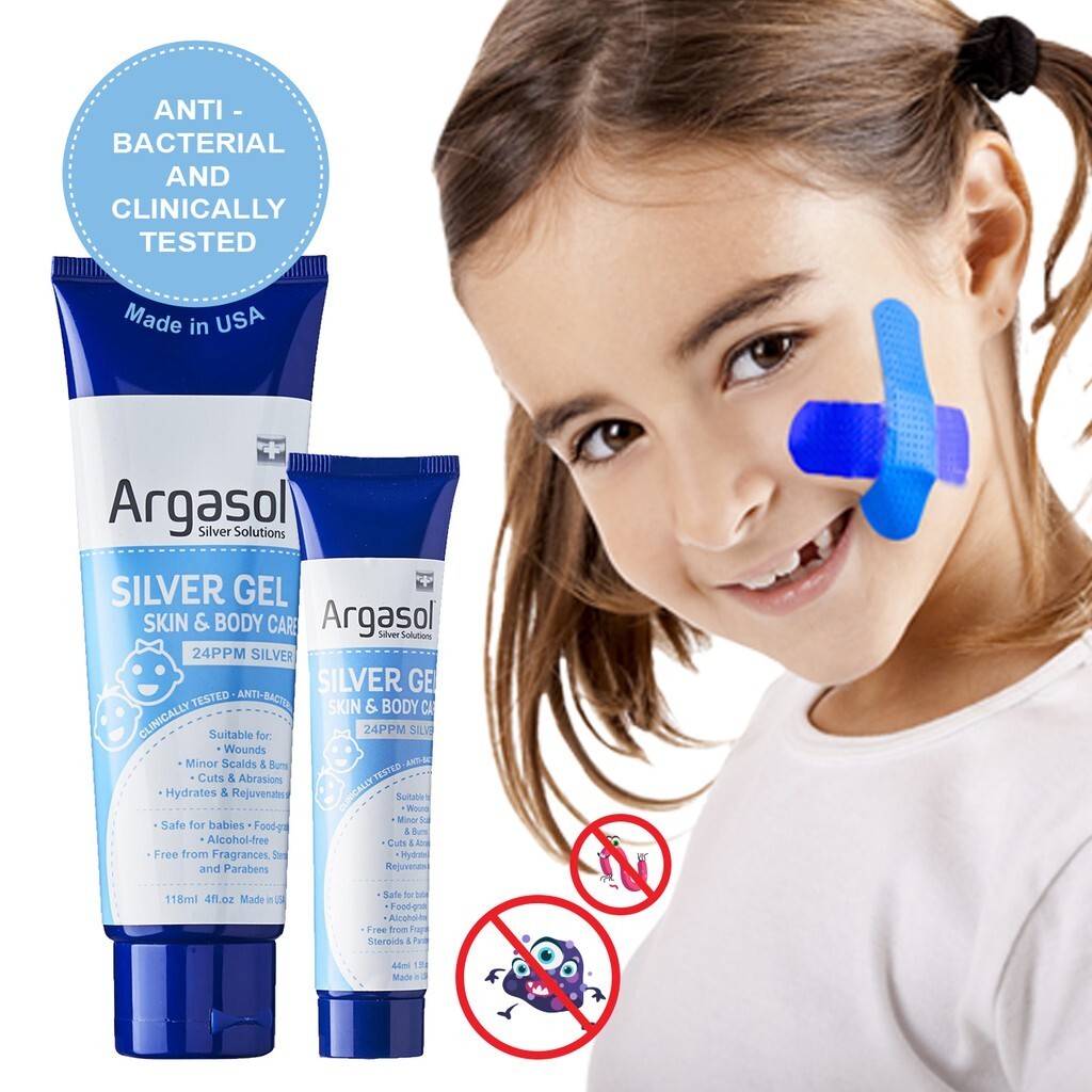 Argasol 24ppm Kids Silver Gel Skin & Body Care, 118ml (Exp 01/28)