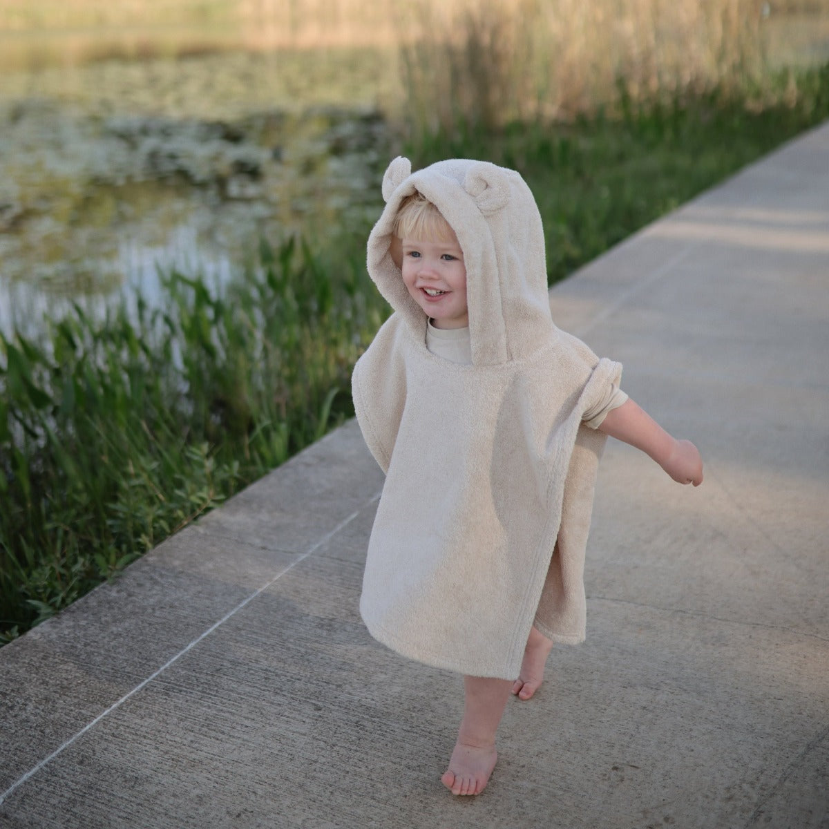 Mushie Poncho Bear Towel (3 Colors) - Pupsik Singapore
