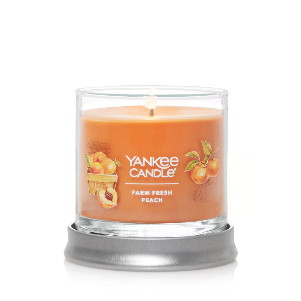 Yankee Candle Signature Small Tumbler Candle, 1- Wick (4.3oz) - Farm Fresh Peach