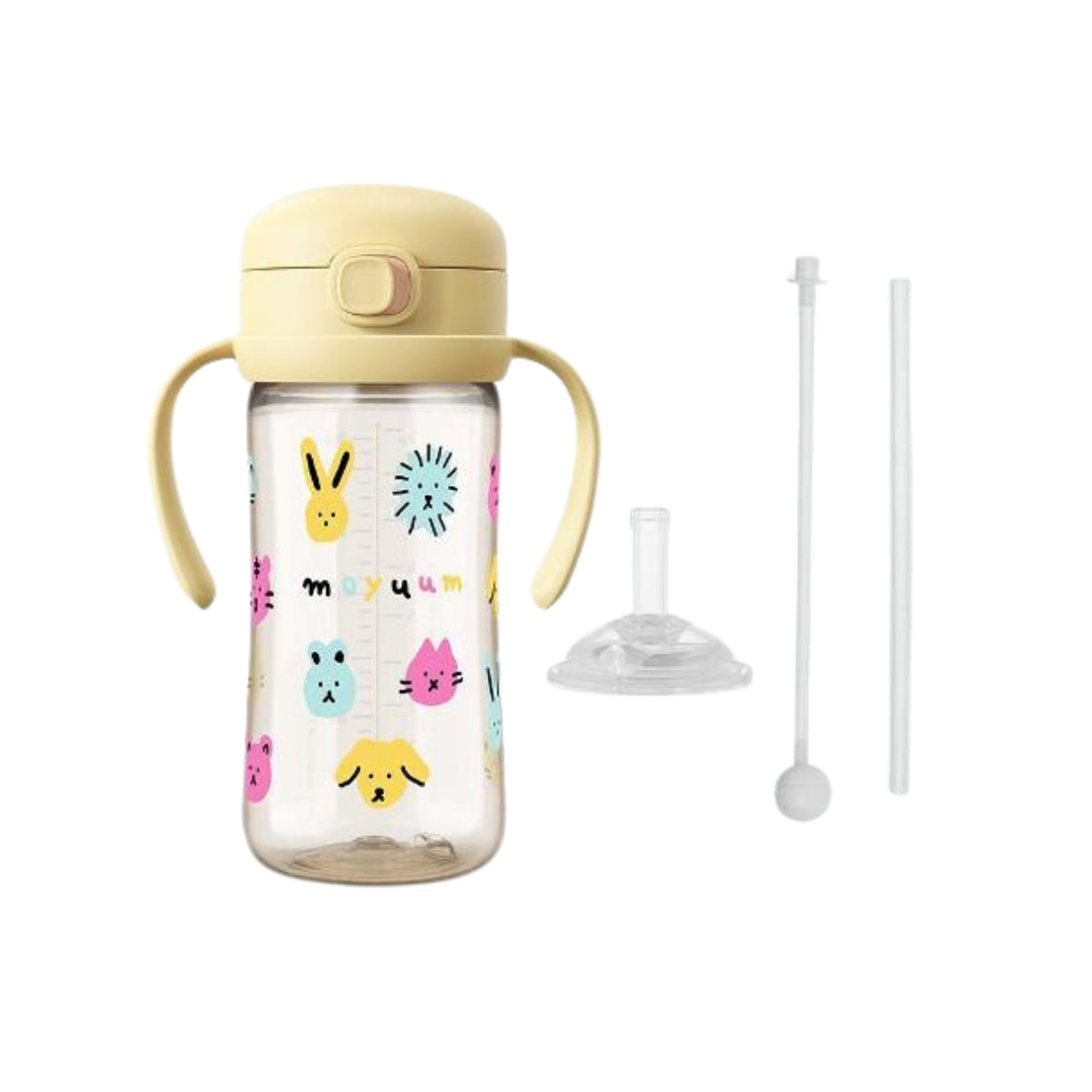 Moyuum PPSU All-in-One One-Touch Straw Bottle, 270ml