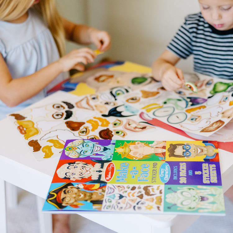 Melissa & Doug Make-a-Face Crazy Characters Sticker Pad