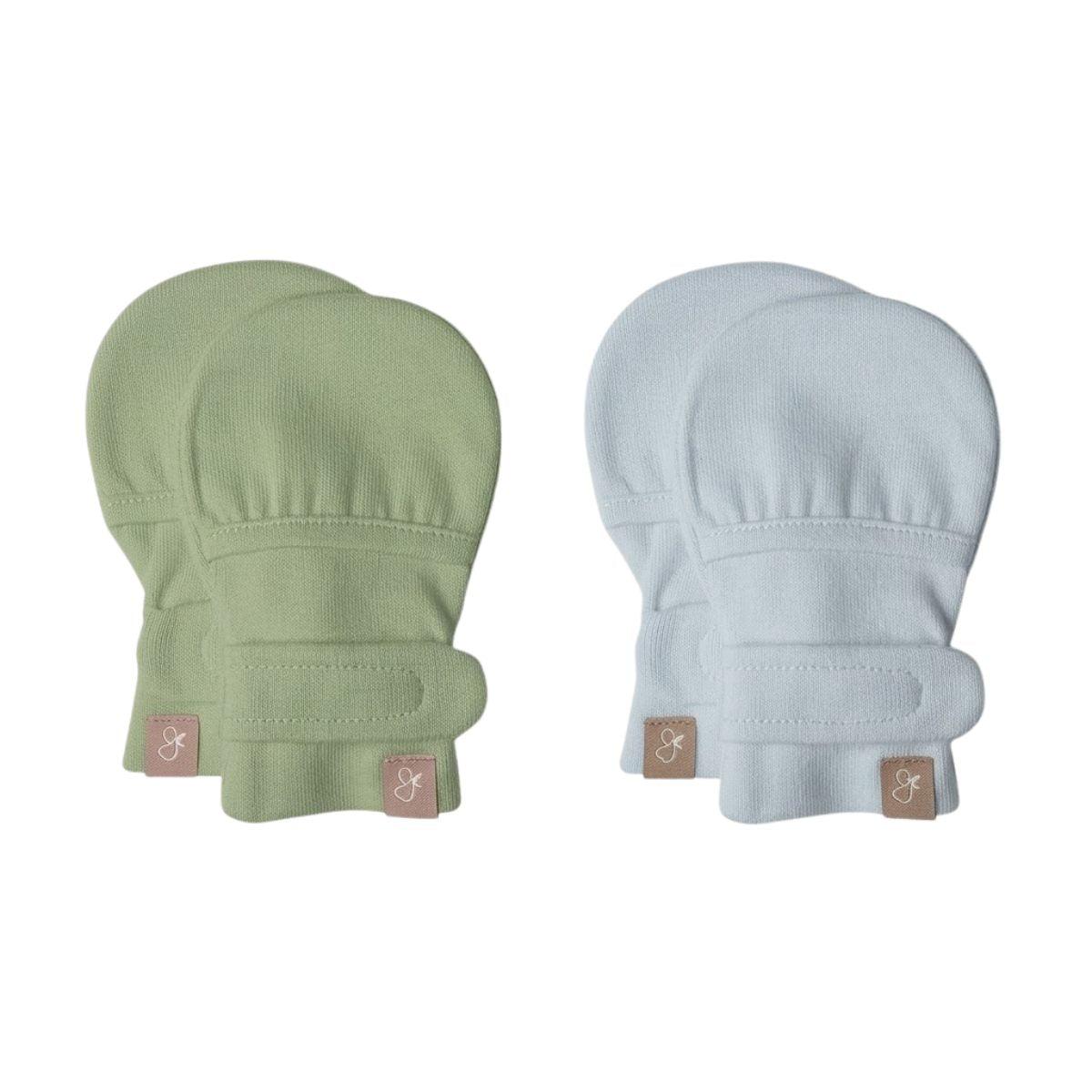 Goumi Bamboo & Organic Cotton Baby Stay On Mitts, 2pk (6 Designs, 2 Sizes) - Pupsik Singapore