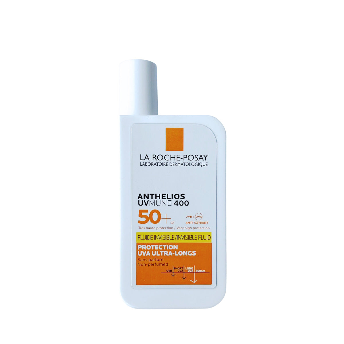 La Roche-Posay Anthelios UVMune 400 Fragrance-Free Invisible Fluid Sunscreen, SPF50+ (50ml) - Made in France - Exp 11/25