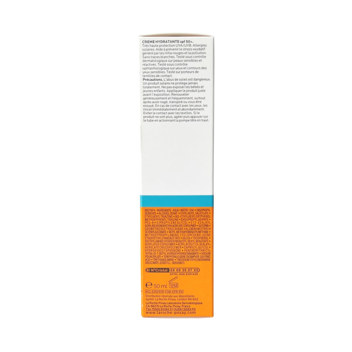 La Roche-Posay Anthelios UVMune 400 Hydrating Cream Fragrance-Free Sunscreen SPF50+ (50ml) - Made in France - Exp 02/26