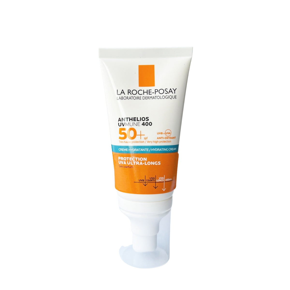 La Roche-Posay Anthelios UVMune 400 Hydrating Cream Fragrance-Free Sunscreen SPF50+ (50ml) - Made in France - Exp 02/26