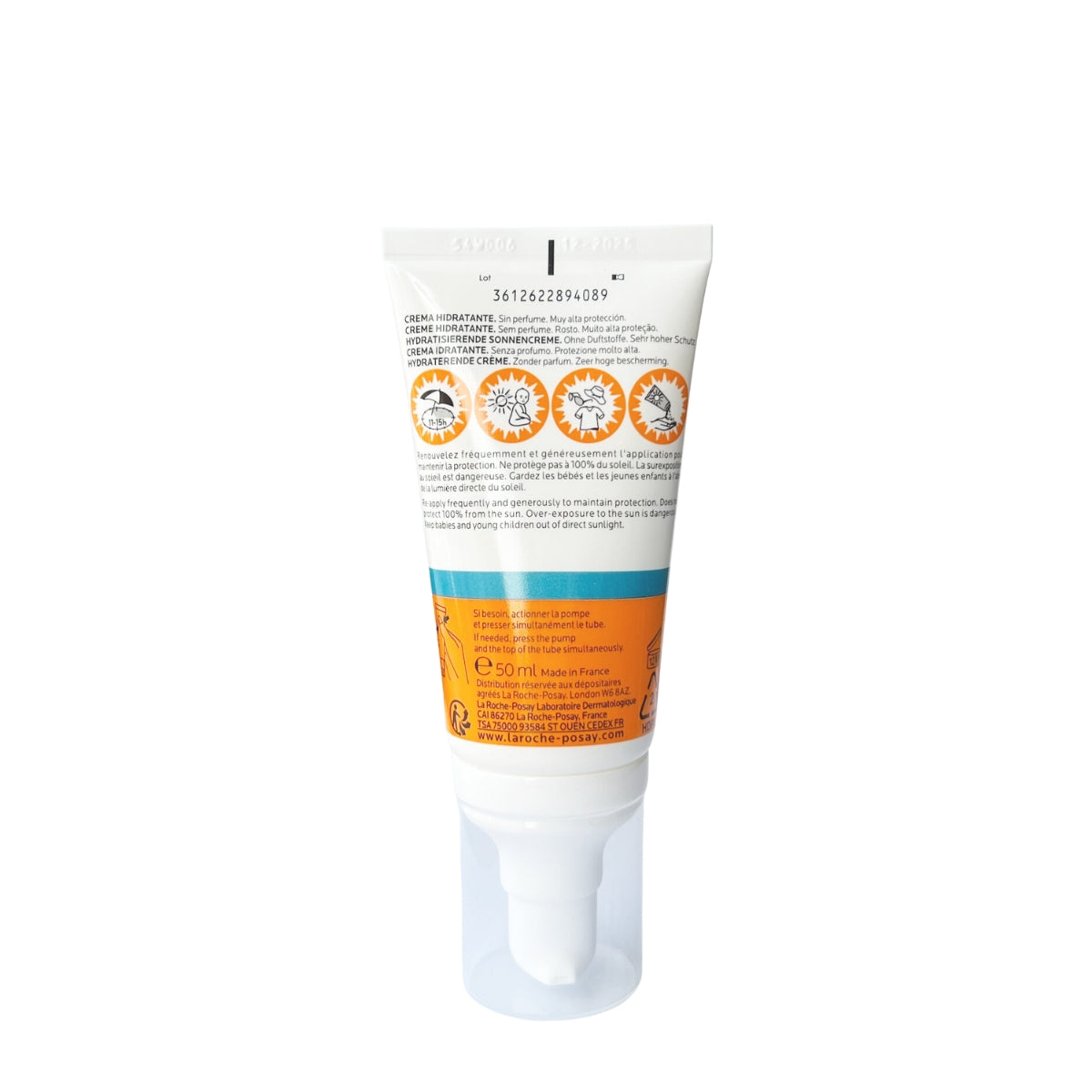 La Roche-Posay Anthelios UVMune 400 Hydrating Cream Fragrance-Free Sunscreen SPF50+ (50ml) - Made in France - Exp 02/26
