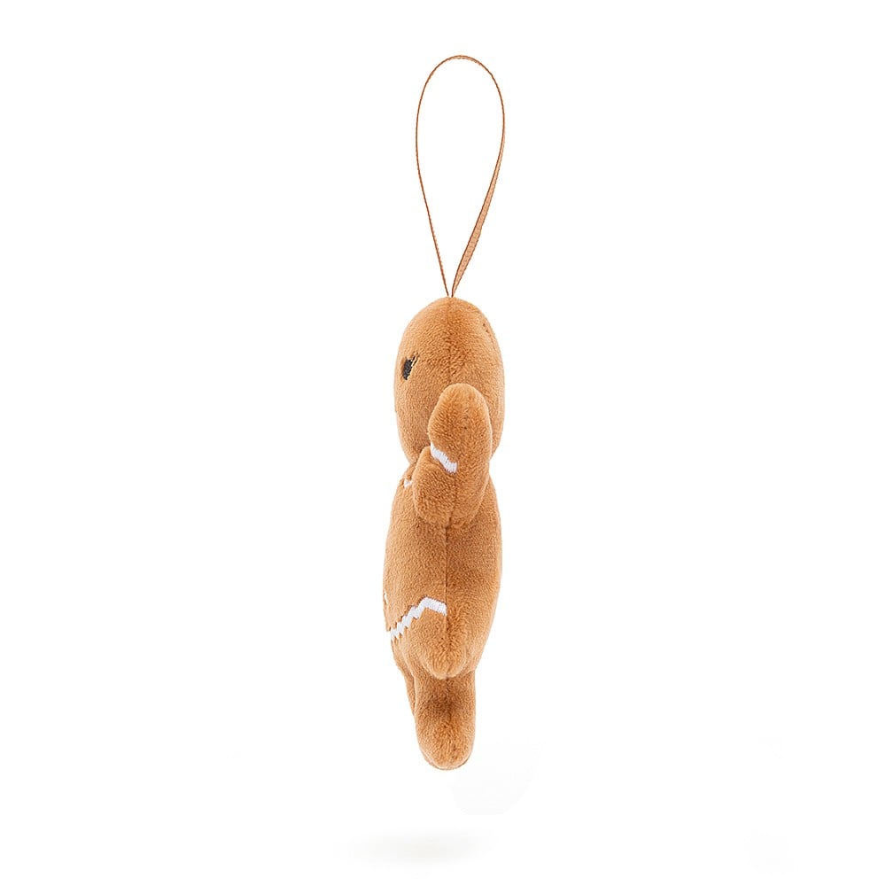 Jellycat Festive Folly Gingerbread Ruby Strap Charm (10cm)