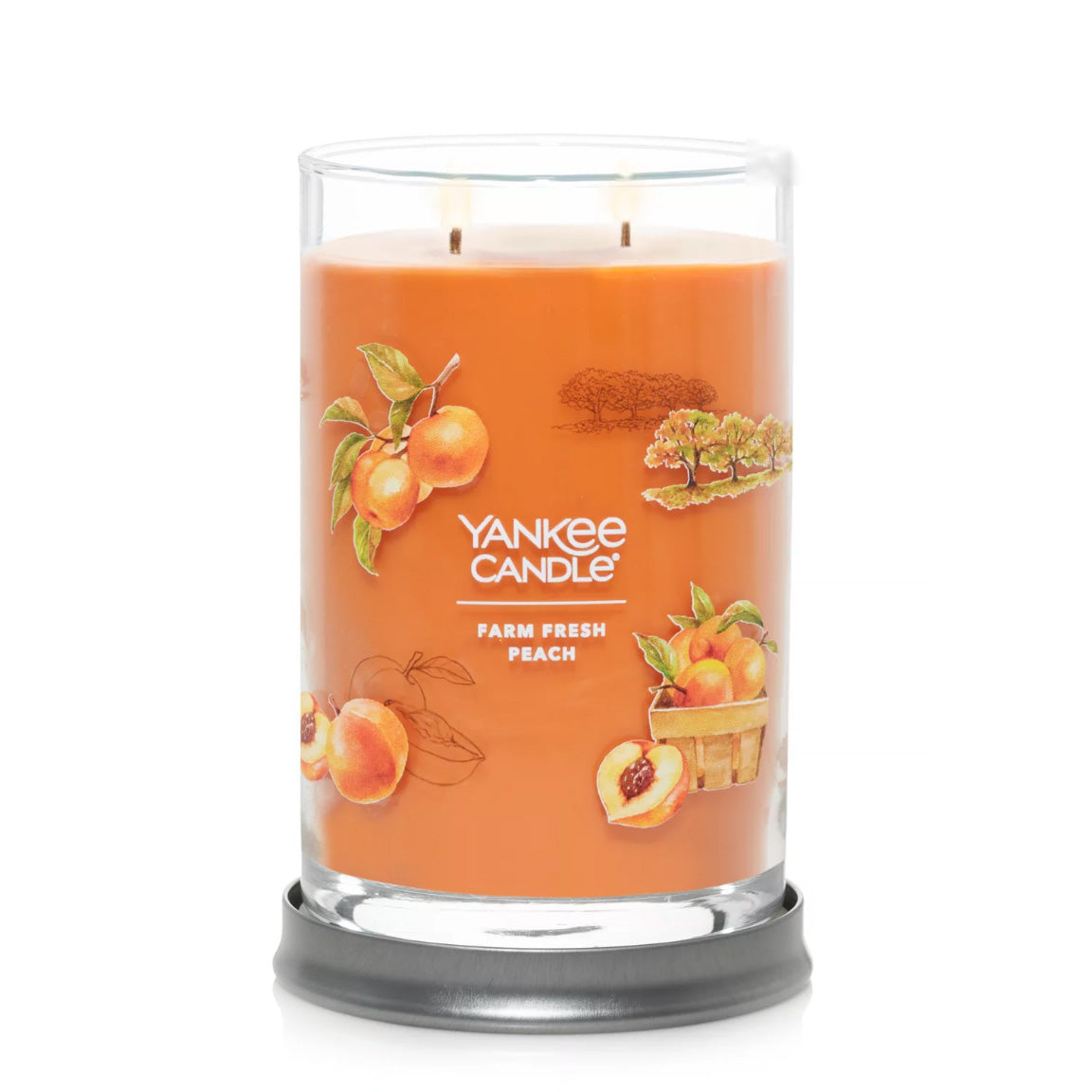 Yankee Candle Signature Large Tumbler Candle, 2-wicks (20oz) - Farm Fresh Peach