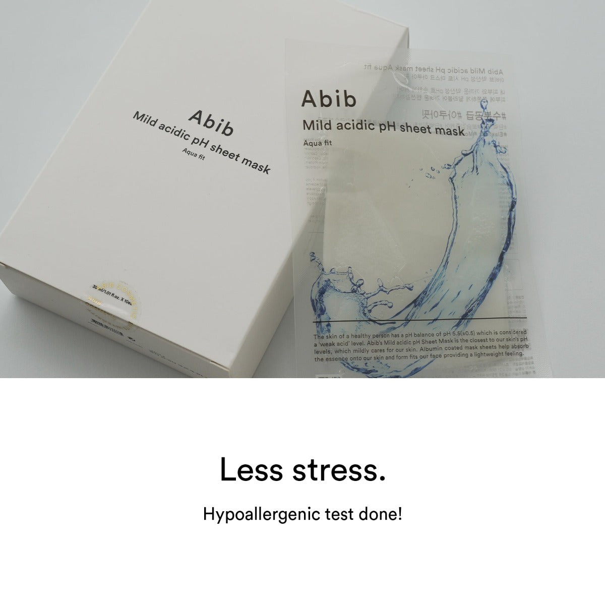 Abib Mild Acidic pH Sheet Mask Aqua Fit, Box of 10 (Exp 10/27)