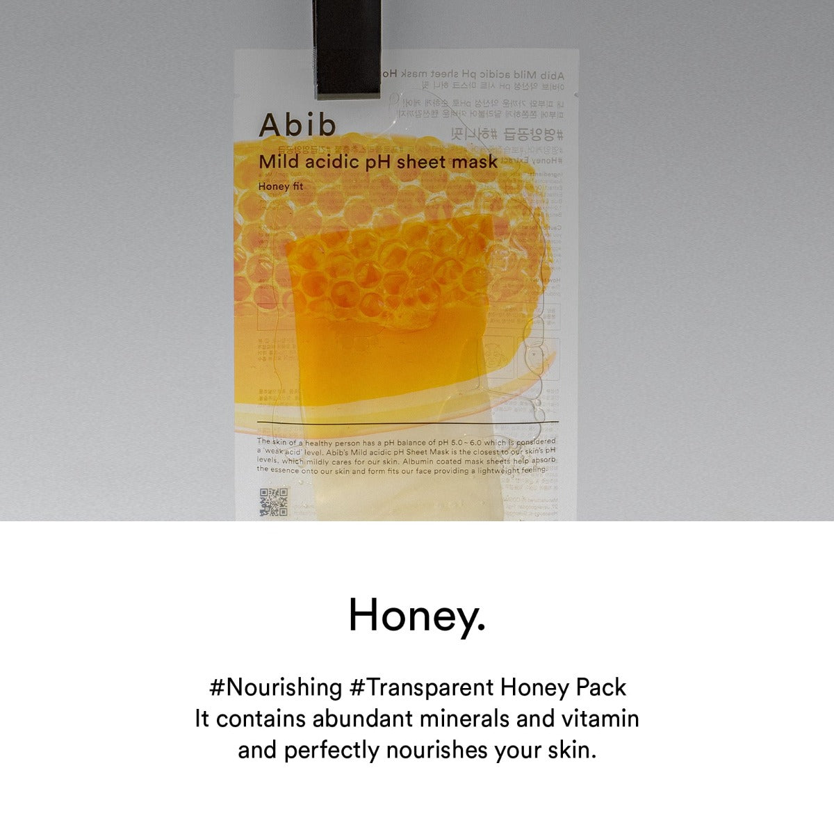 Abib Mild Acidic pH Sheet Mask Honey Fit, Box of 10 (Exp 10/27)