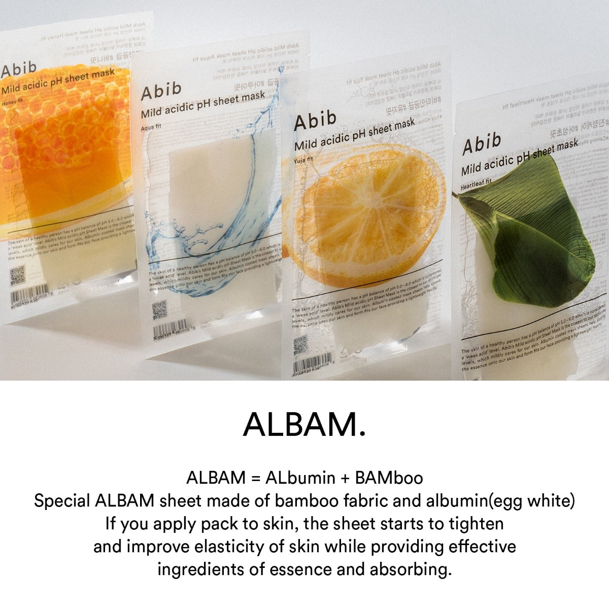 Abib Mild Acidic pH Sheet Mask Honey Fit, Box of 10 (Exp 10/27)