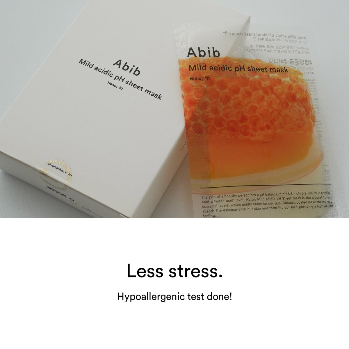 Abib Mild Acidic pH Sheet Mask Honey Fit, Box of 10 (Exp 10/27)