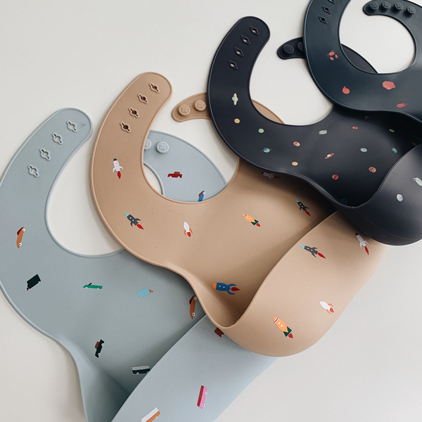 Mushie Silicone Baby Bib (37 designs)
