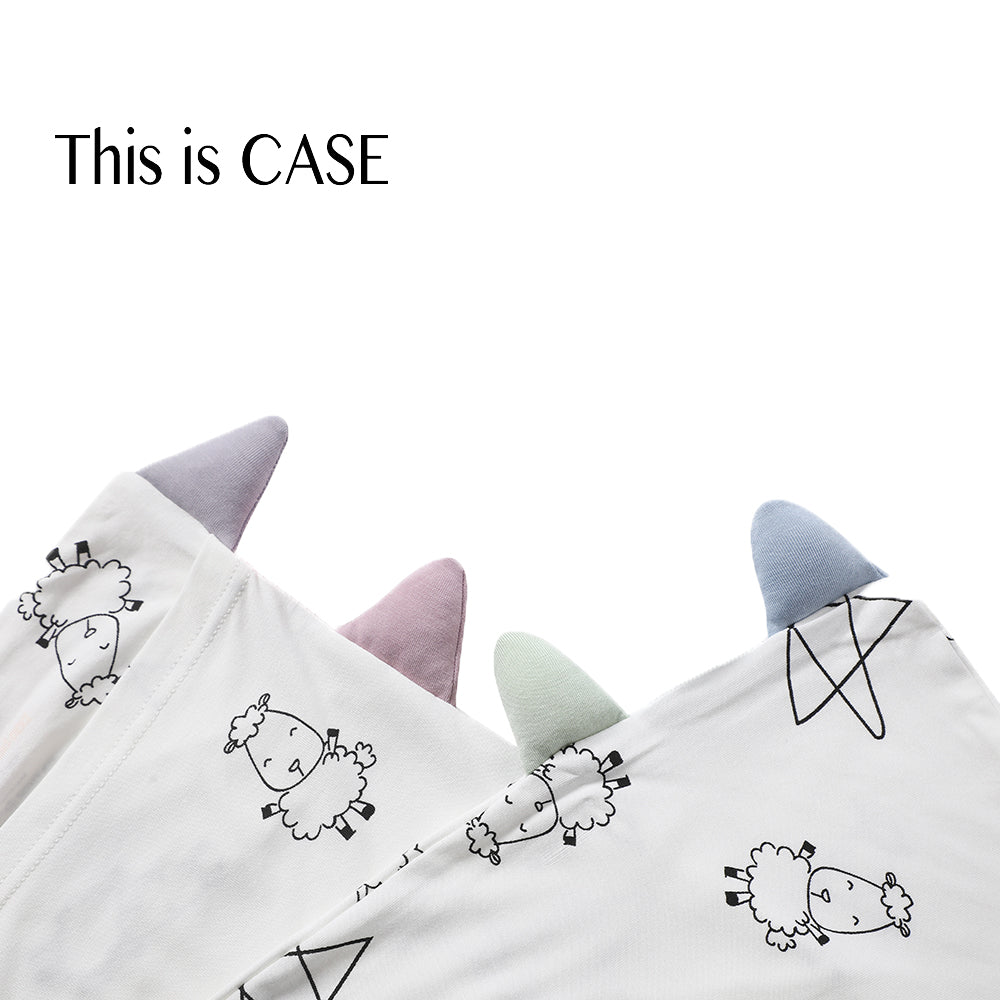 Baa Baa Sheepz Bed-Time Buddy Small Pillow Cover (Multiple Designs) - Pupsik Singapore