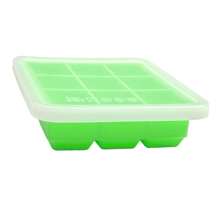 Biomom Pop N Go Silicone Food Portion Freezer Tray with Lid, 9 x 32ml (5 Colors) - Pupsik Singapore