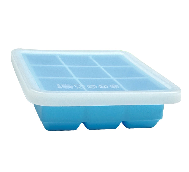 Biomom Pop N Go Silicone Food Portion Freezer Tray with Lid, 9 x 32ml (5 Colors) - Pupsik Singapore