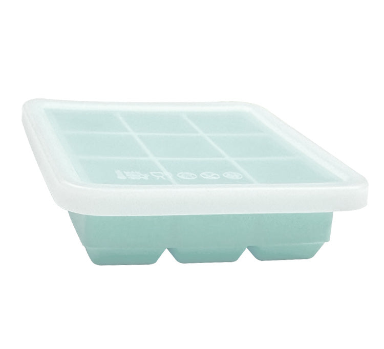 Biomom Pop N Go Silicone Food Portion Freezer Tray with Lid, 9 x 32ml (5 Colors)
