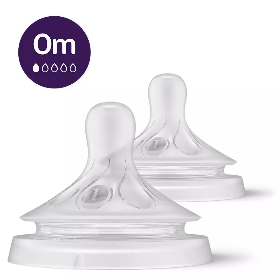 Philips Avent Silicone Natural Response Nipples, 2pk (6 Sizes)