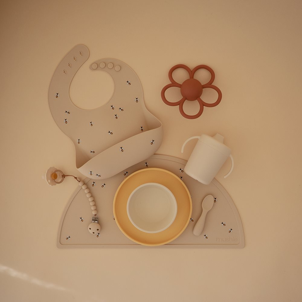 Mushie Silicone Baby Bib (40 designs) - Pupsik Singapore