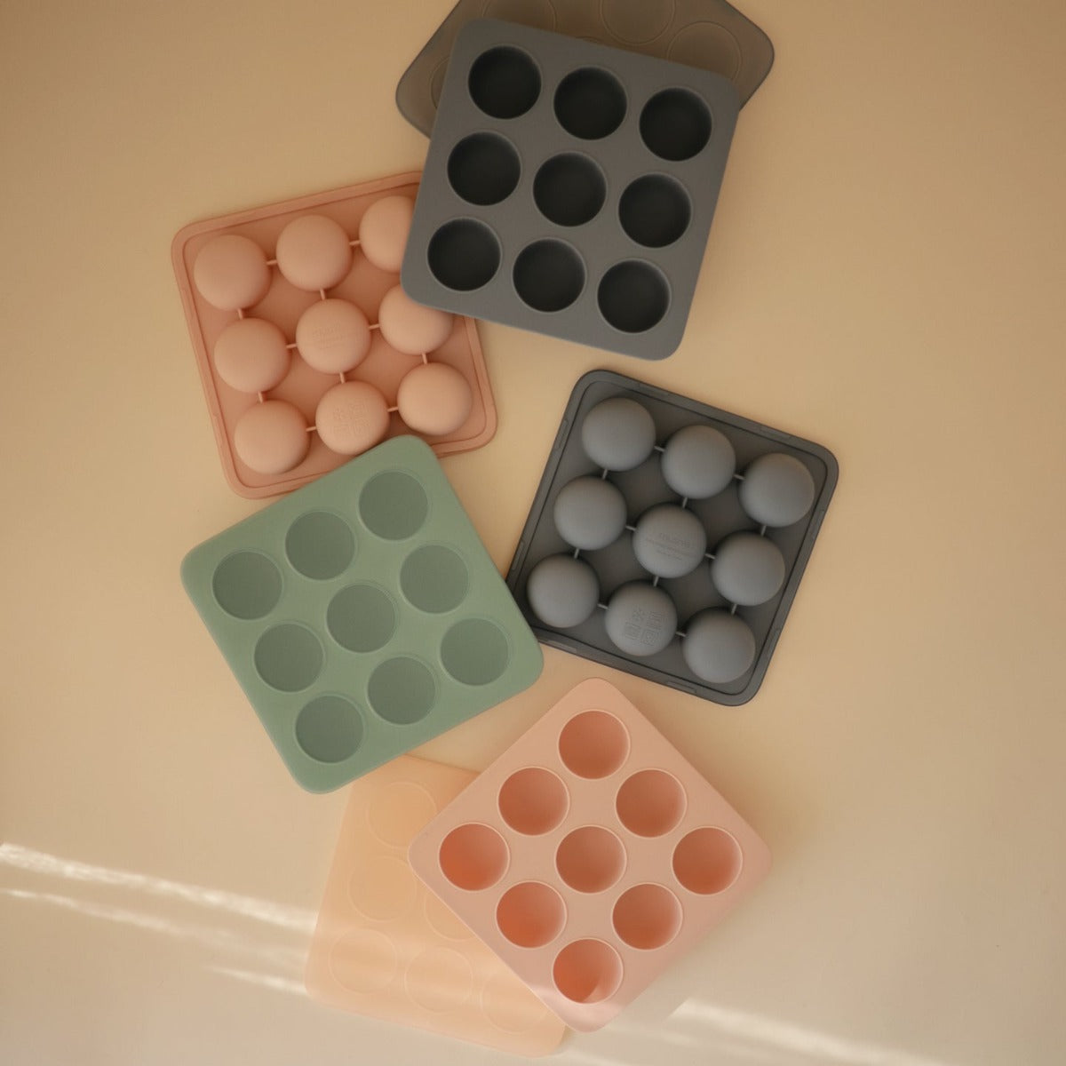 Mushie Baby Food Freezer Tray, 9 x 1.5oz (2 Colors)