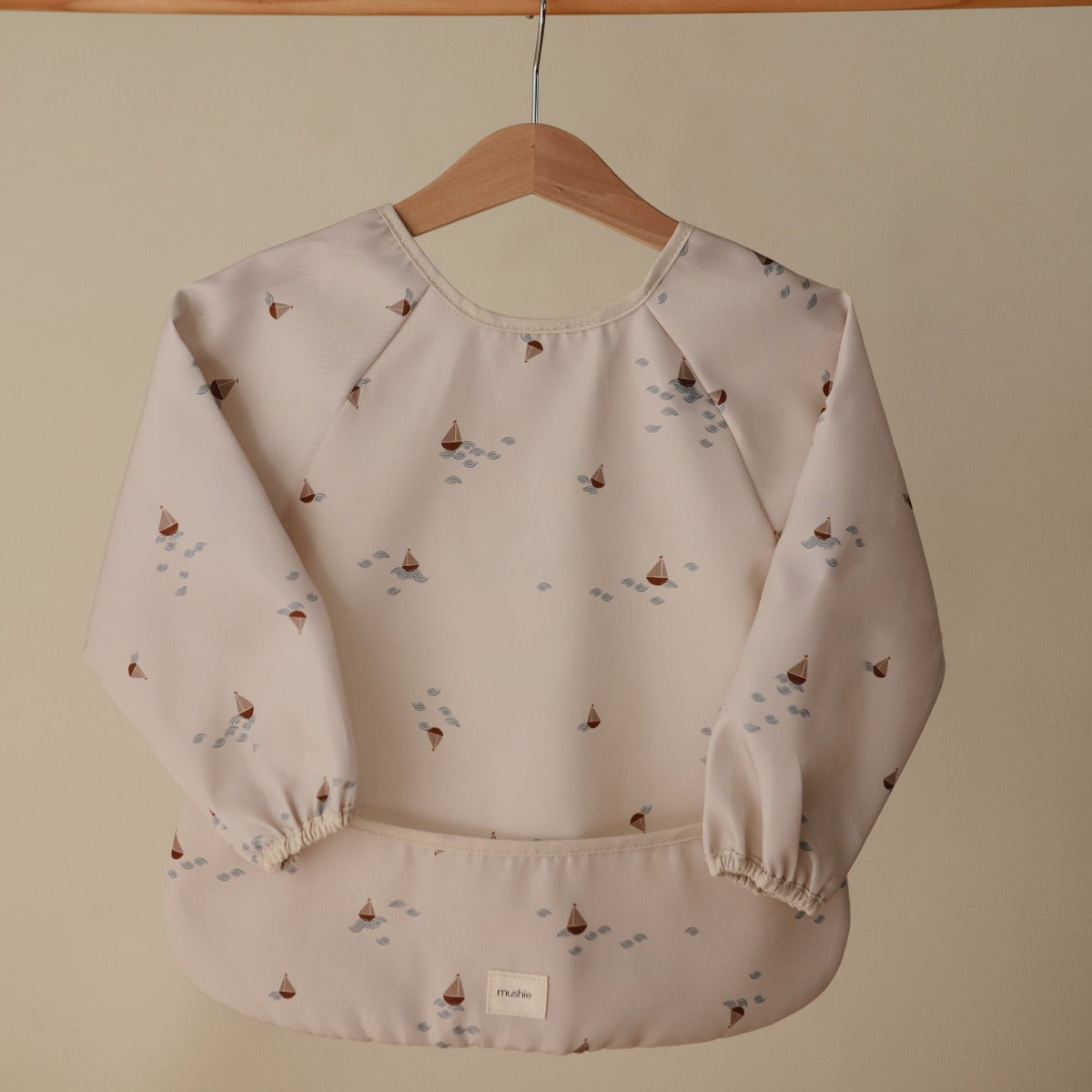 Mushie Long Sleeve Baby Bib (8 Designs) - Pupsik Singapore