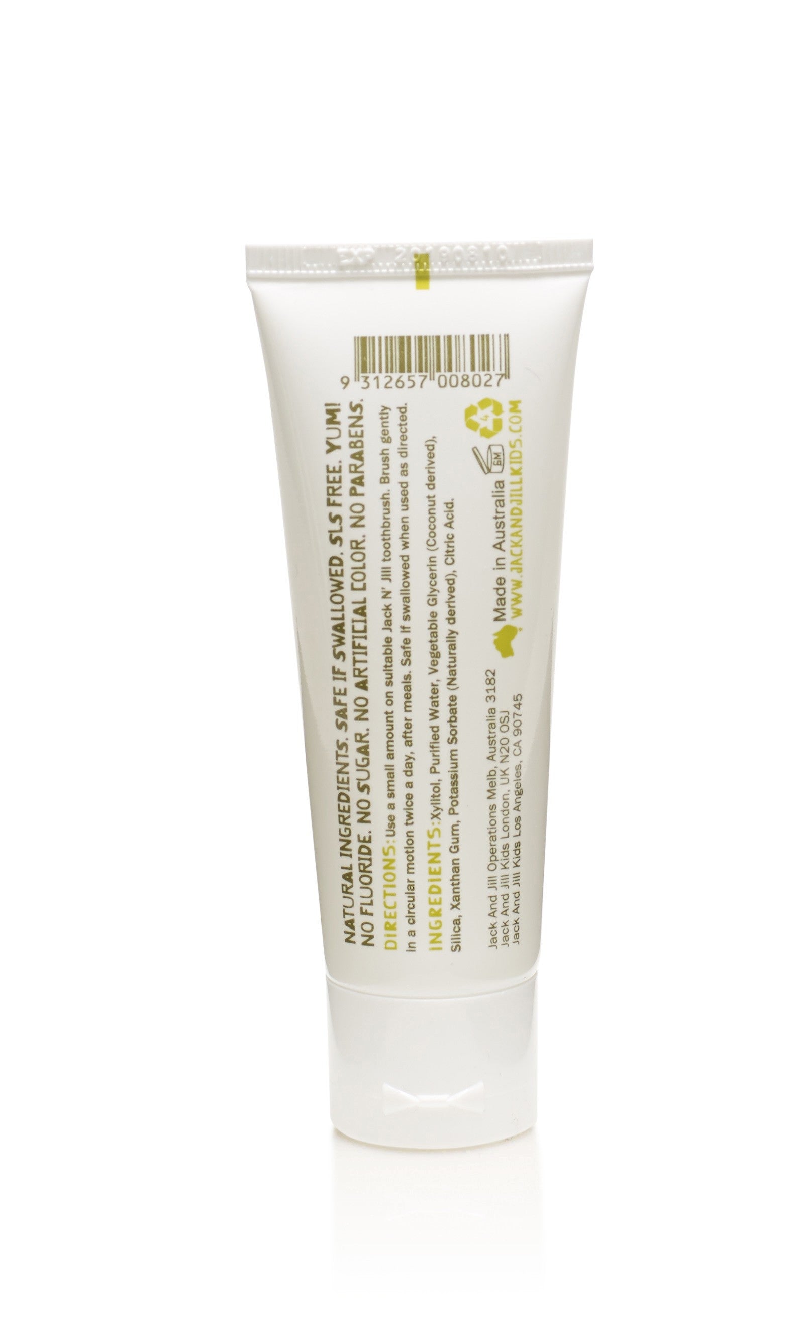 Jack N' Jill Natural Baby & Kids Toothpaste (8 Flavours) - Pupsik Singapore