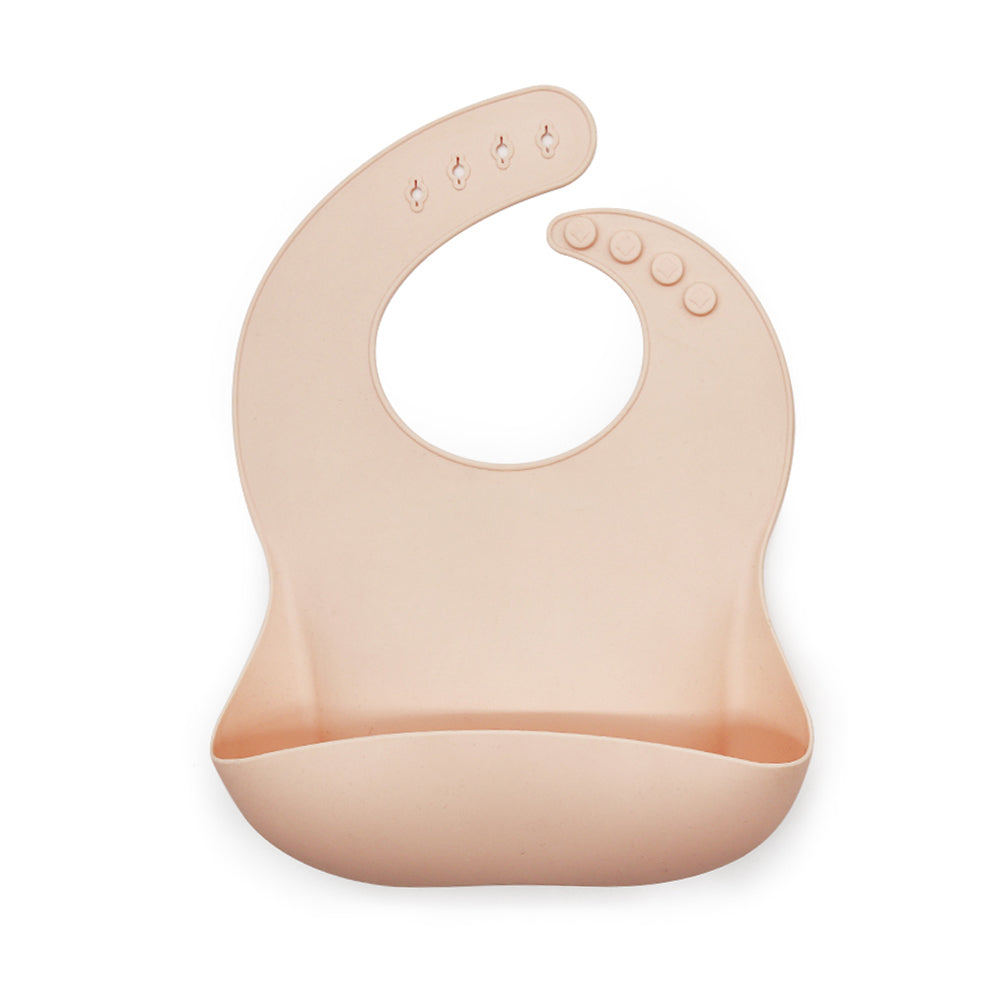 Biomom Silicone Plain Round Baby Bib (16 colors)