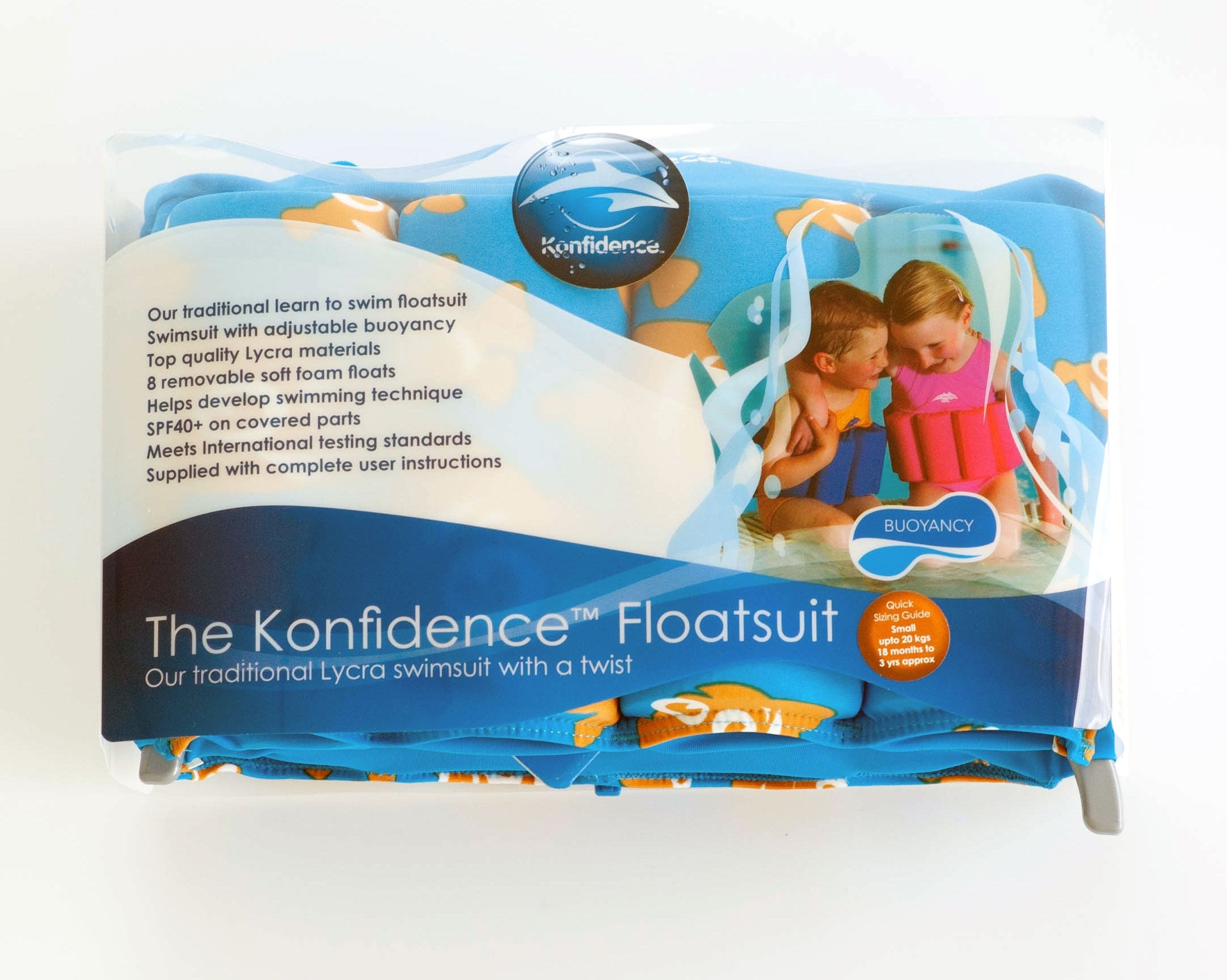 Konfidence Children's Floatsuit - Clownfish (2 Sizes)
