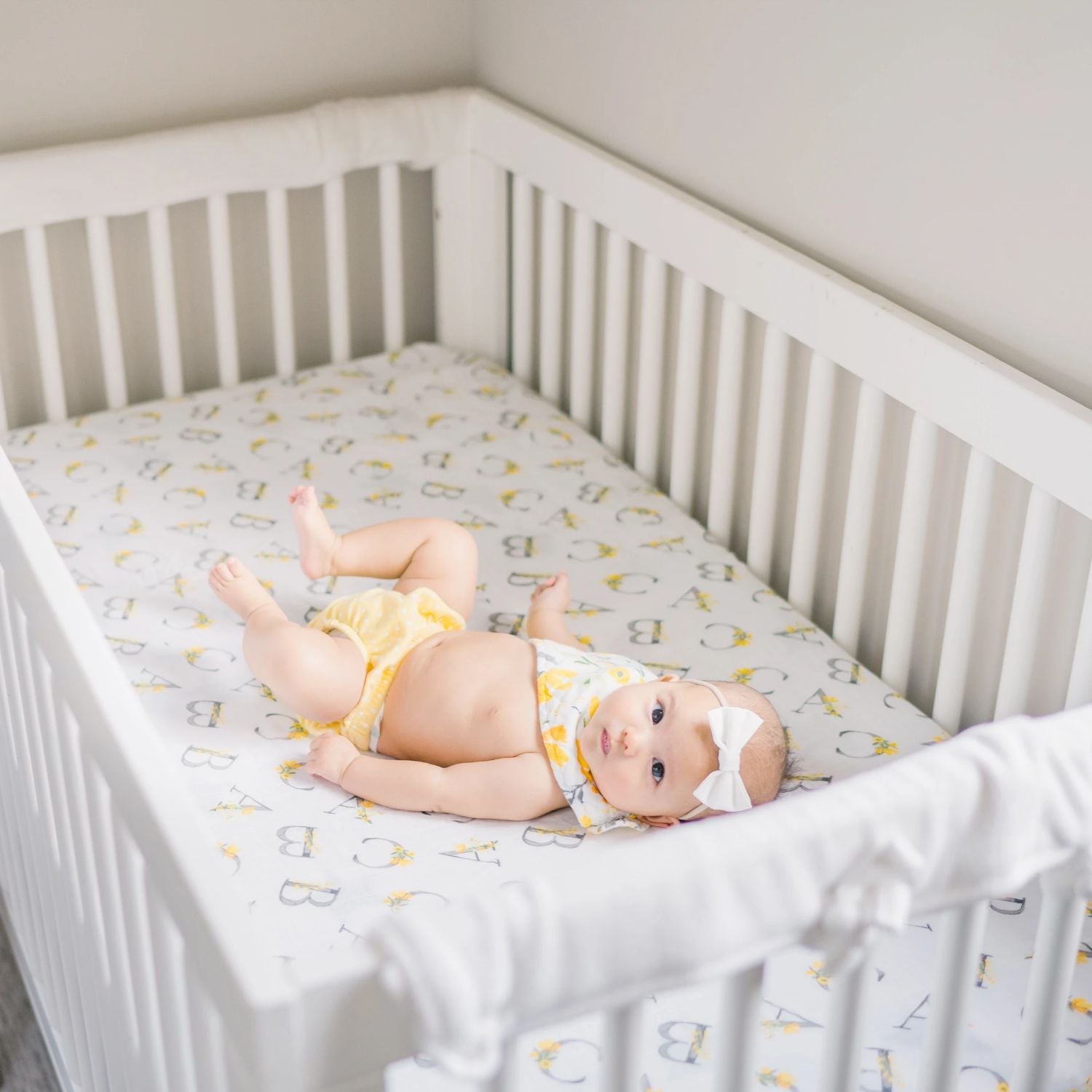 Bebe Au Lait Luxury Muslin Fitted Crib Sheet (70x130cm) (7 Designs) - Pupsik Singapore