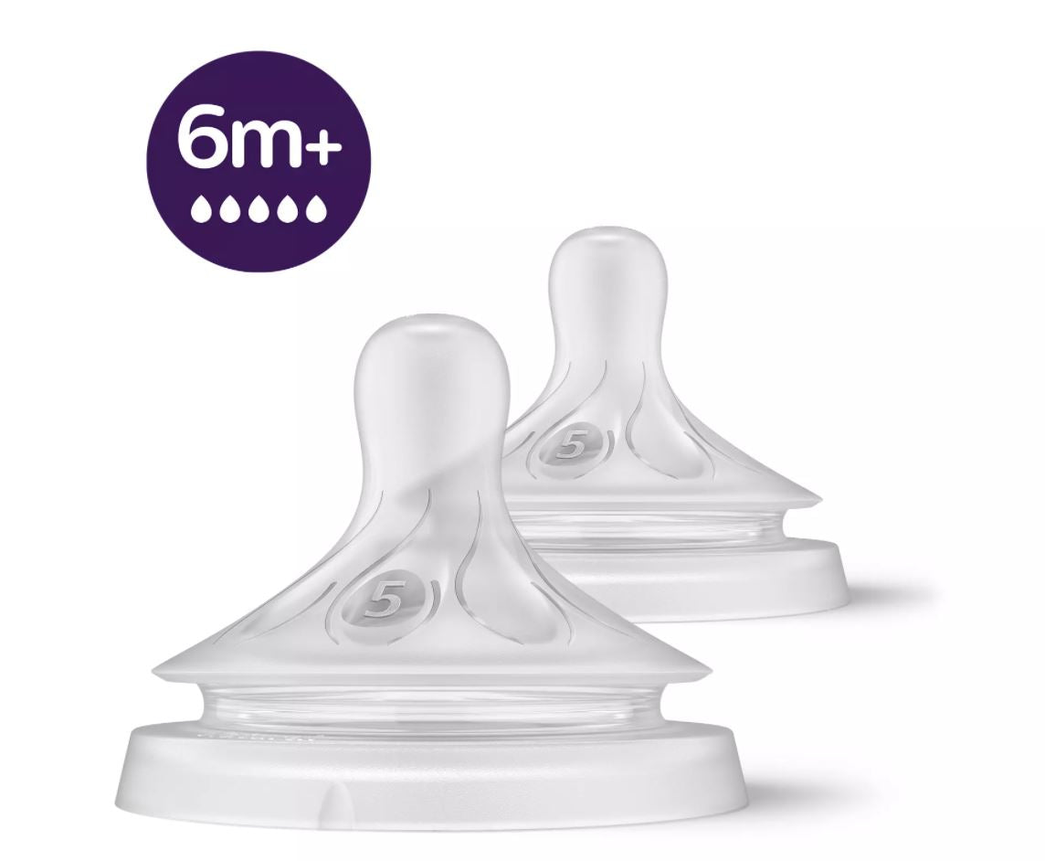 Philips Avent Silicone Natural Response Nipples, 2pk (6 Sizes) - Pupsik Singapore