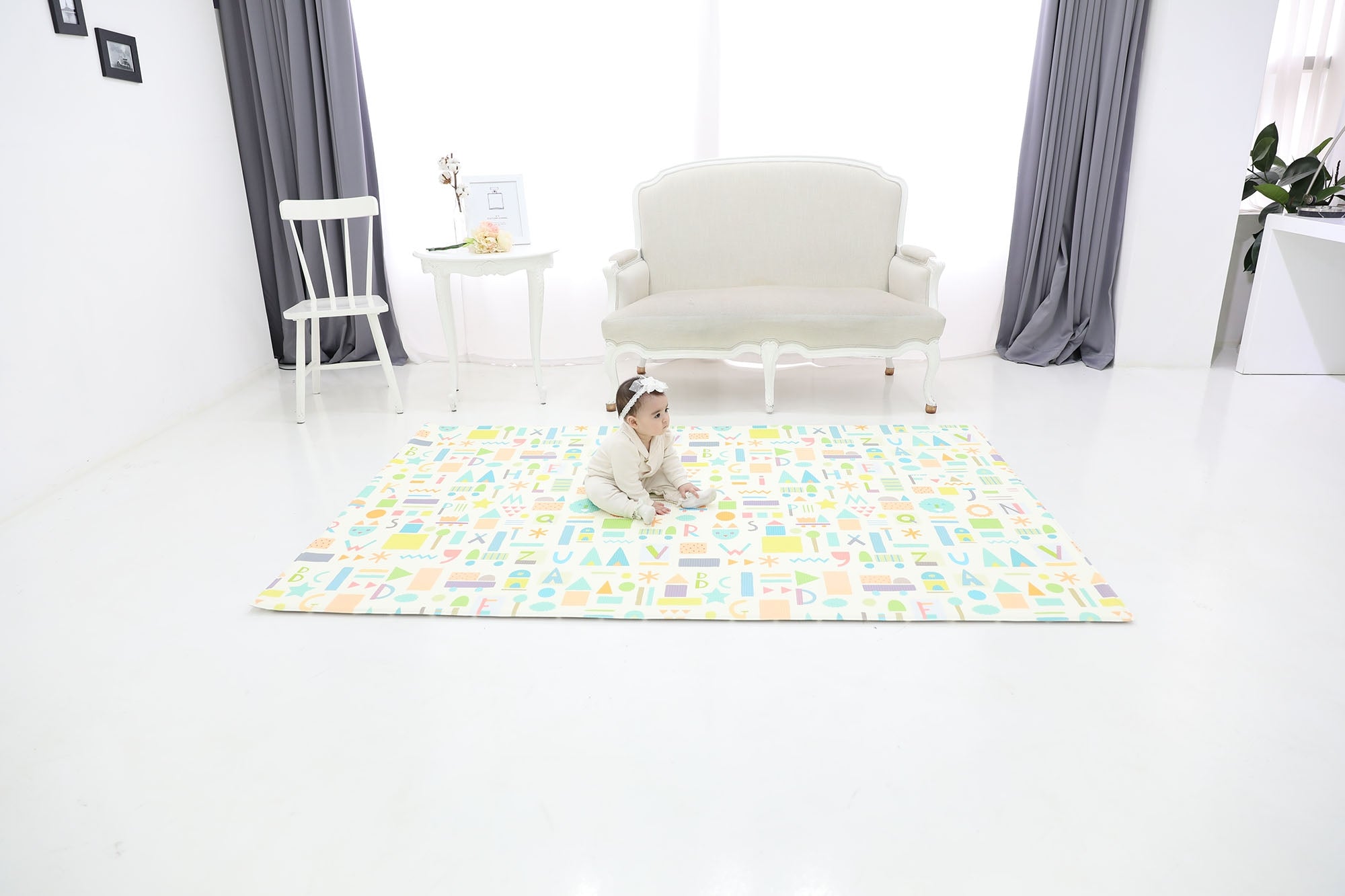 Dwinguler Pro Playmat - Sea Petals Grey (L13)