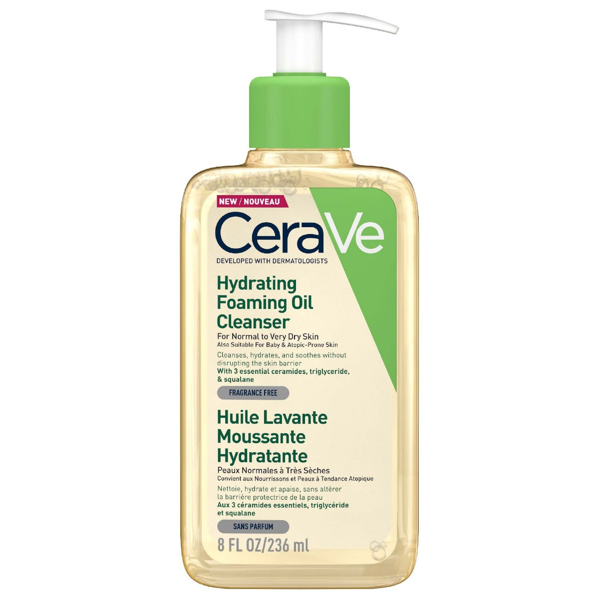 CeraVe Hydrating Foaming Oil Cleanser (236ml) - Exp 03/27